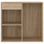 badeværelsesskab 80x40x75 cm konstrueret træ sonoma-eg