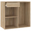 badeværelsesskab 80x40x75 cm konstrueret træ sonoma-eg