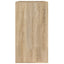 badeværelsesskab 80x40x75 cm konstrueret træ sonoma-eg