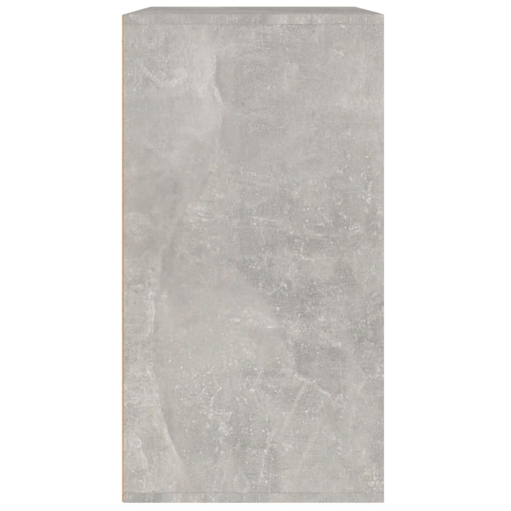 badeværelsesskab 80x40x75 cm konstrueret træ betongrå
