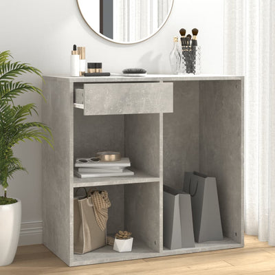 badeværelsesskab 80x40x75 cm konstrueret træ betongrå