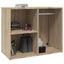 skab 80x40x65 cm konstrueret træ sonoma-eg