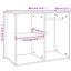 skab 80x40x65 cm konstrueret træ betongrå