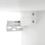 spejlskab med LED-lys 76x15x55 cm hvid