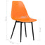 spisebordsstole 2 stk. PP orange