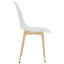 spisebordsstole 2 stk. PET transparent