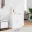 skoskab 60x35x70 cm konstrueret træ hvid