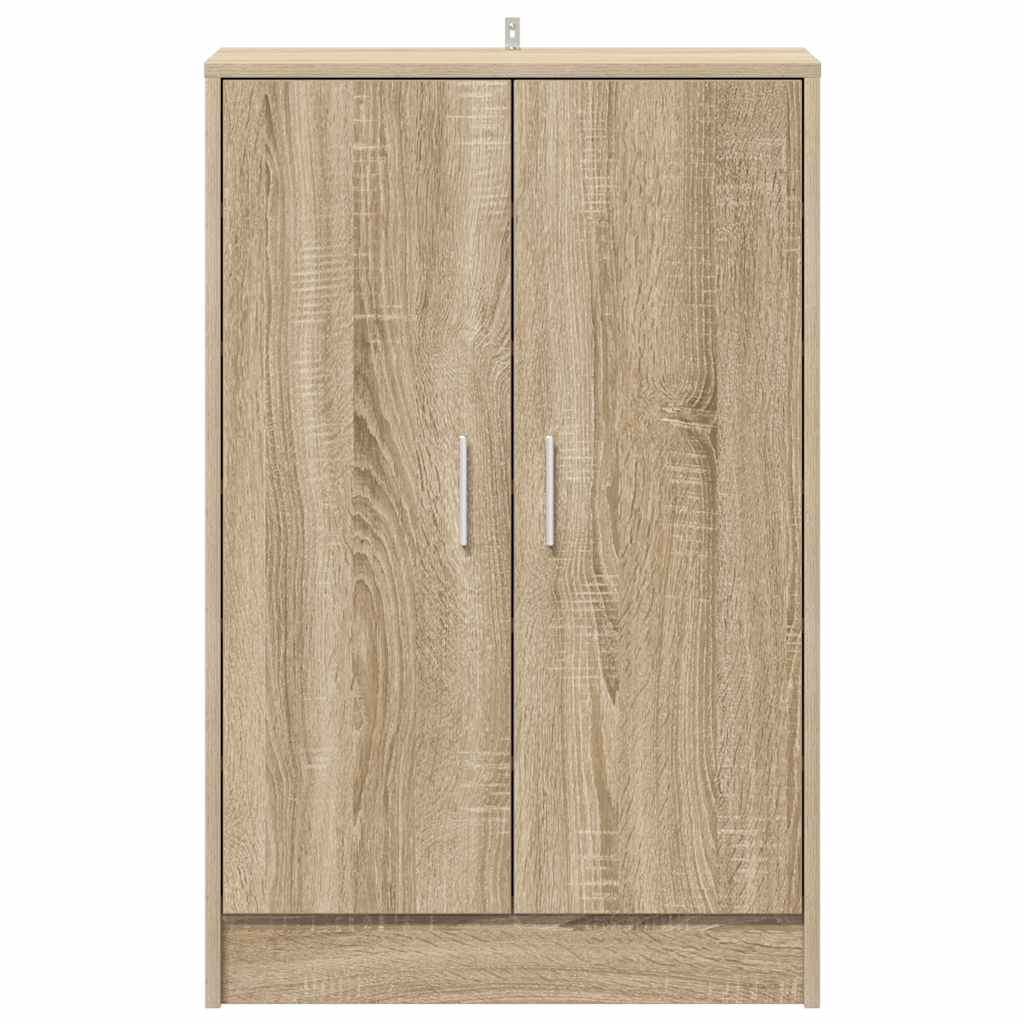 skoskab 60x35x92 cm konstrueret træ sonoma-eg