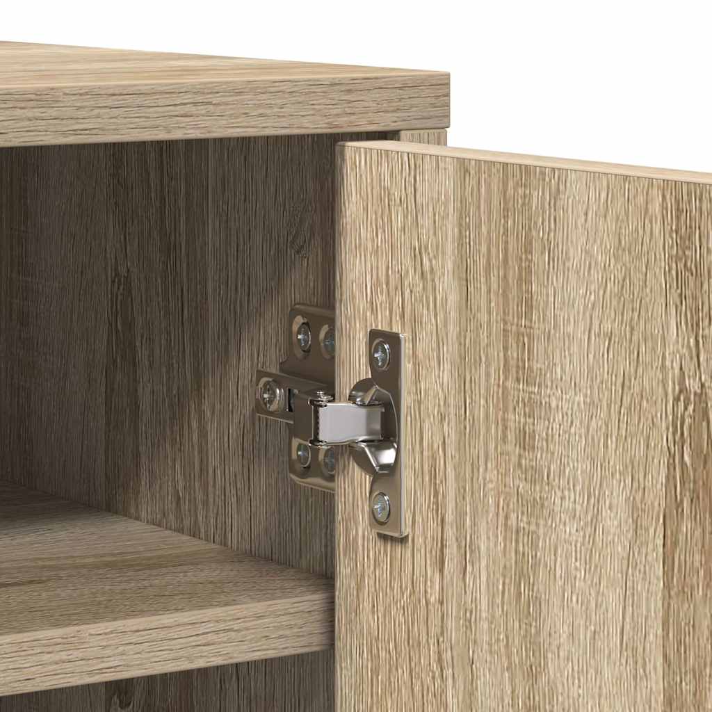 skoskab 60x35x92 cm konstrueret træ sonoma-eg