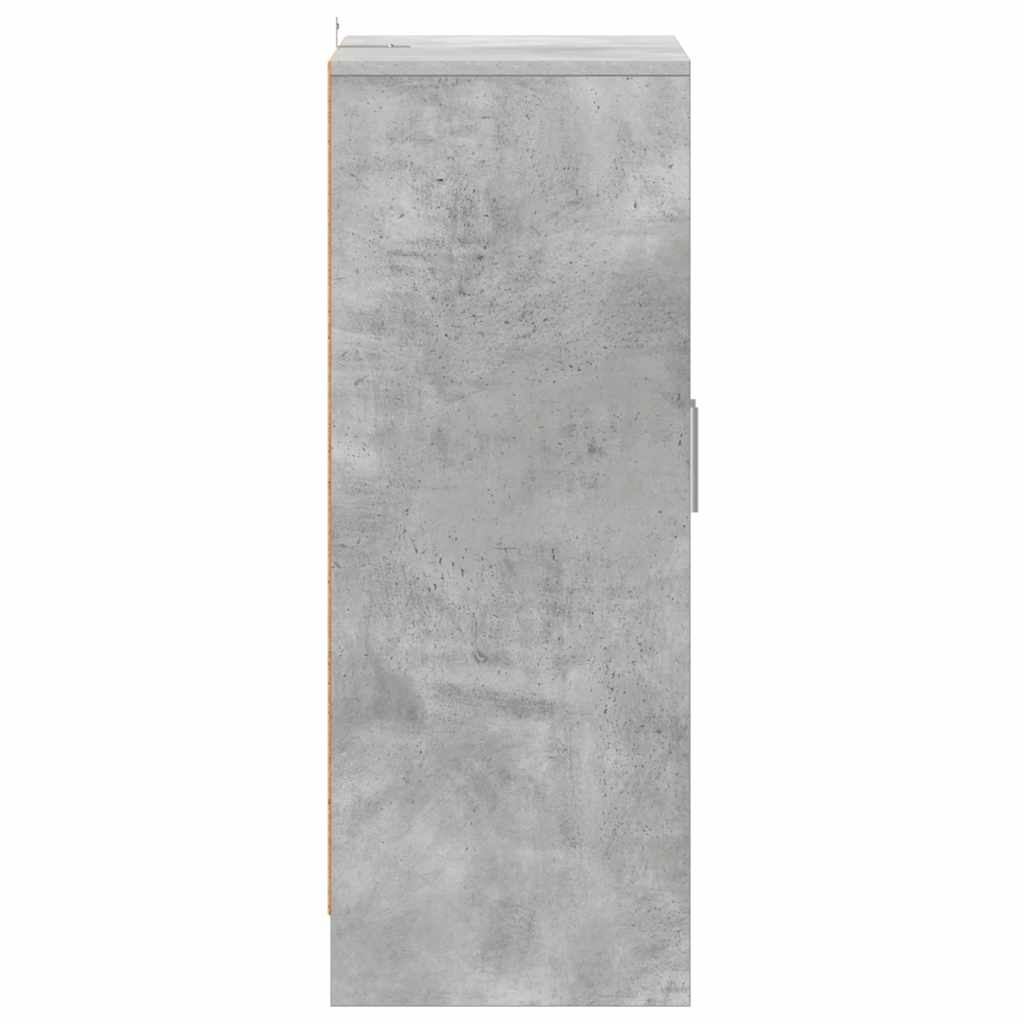 skoskab 60x35x92 cm konstrueret træ betongrå