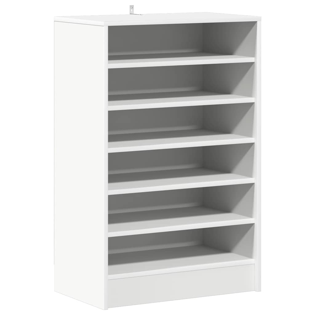skoreol 60x35x92 cm konstrueret træ hvid