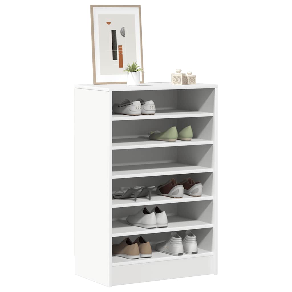 skoreol 60x35x92 cm konstrueret træ hvid