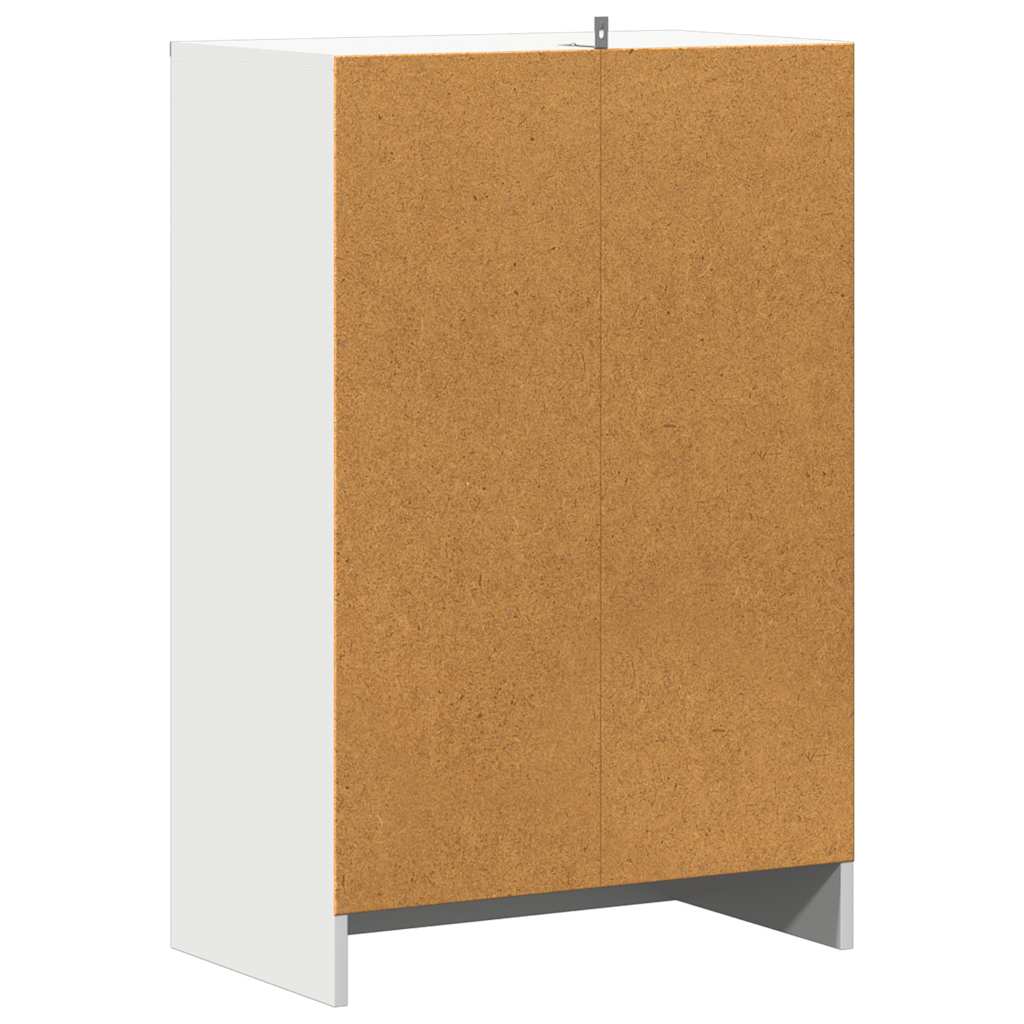 skoreol 60x35x92 cm konstrueret træ hvid