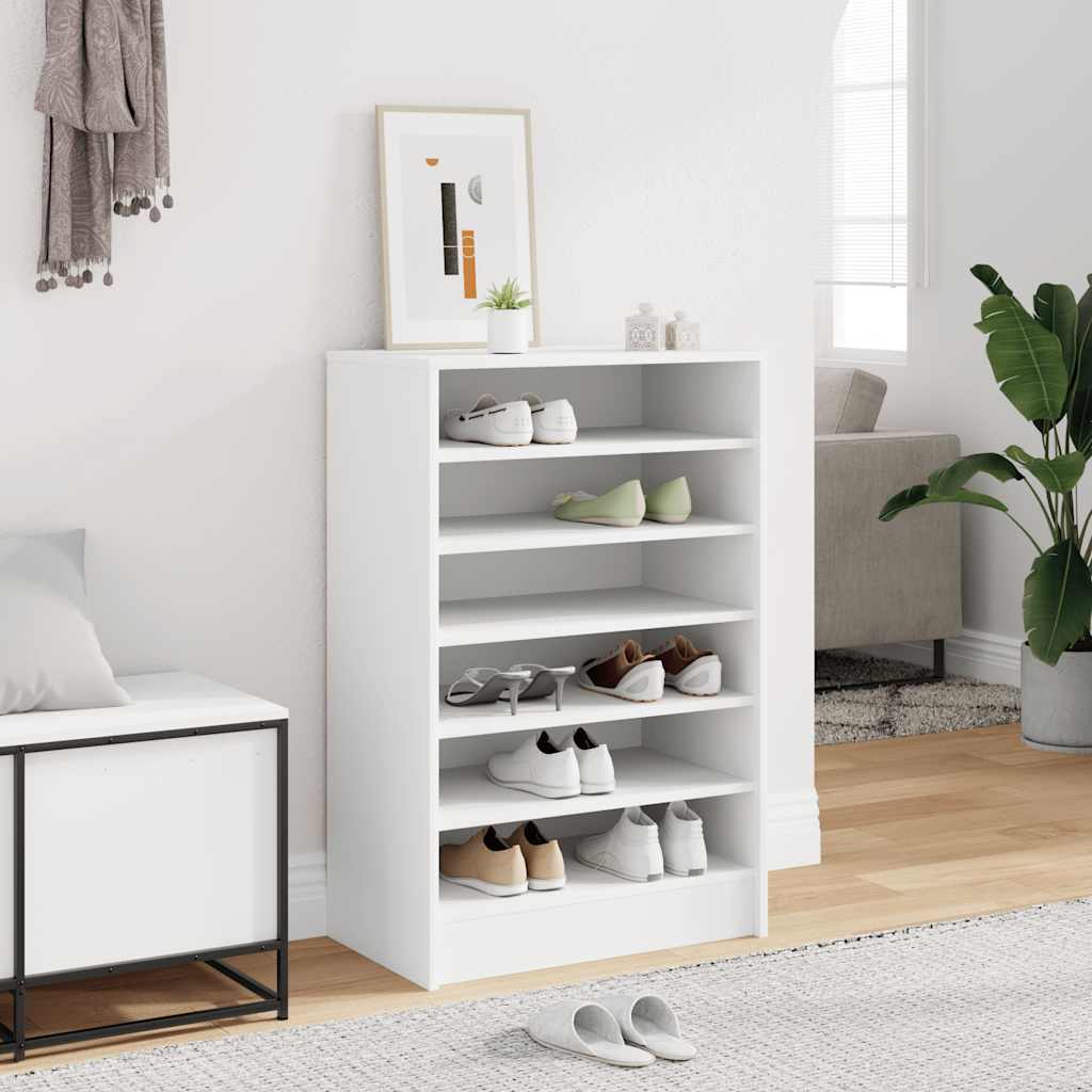 skoreol 60x35x92 cm konstrueret træ hvid