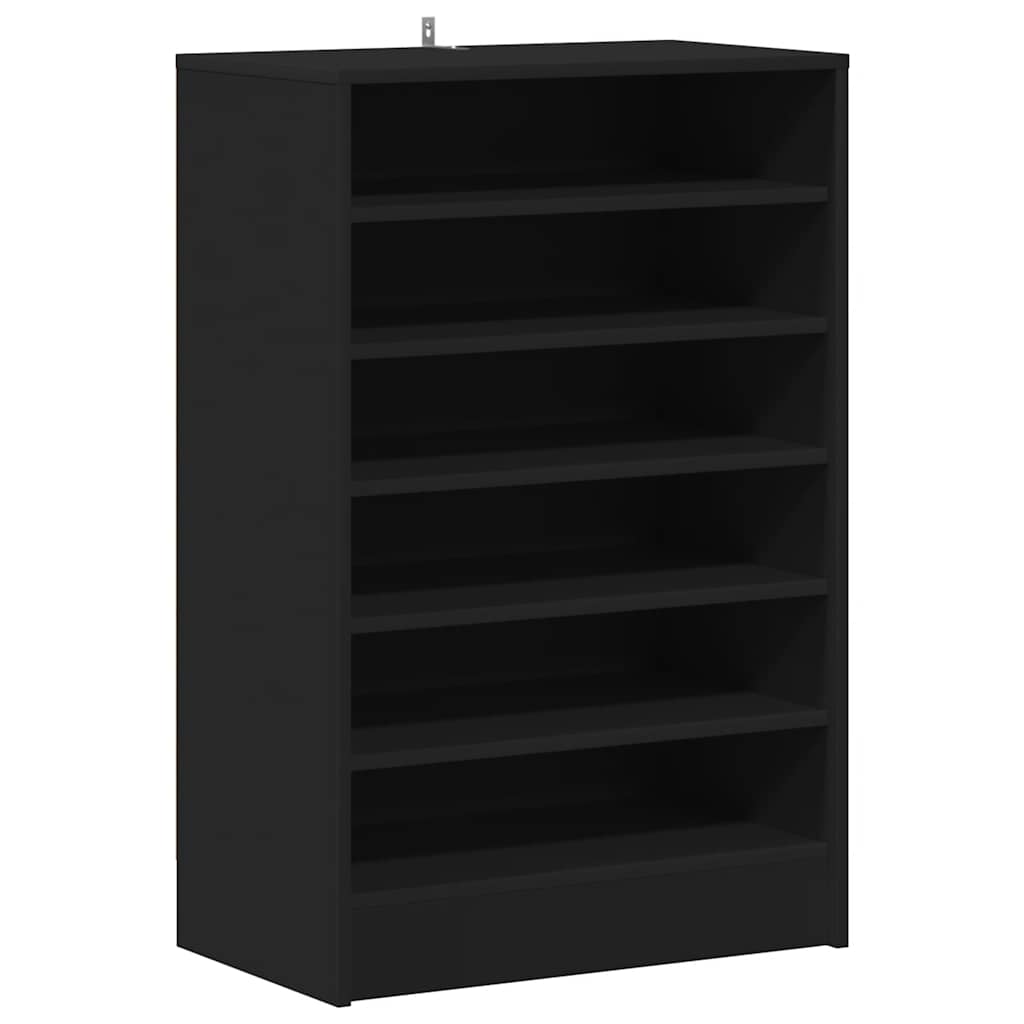 skoreol 60x35x92 cm konstrueret træ sort