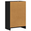 skoreol 60x35x92 cm konstrueret træ sort