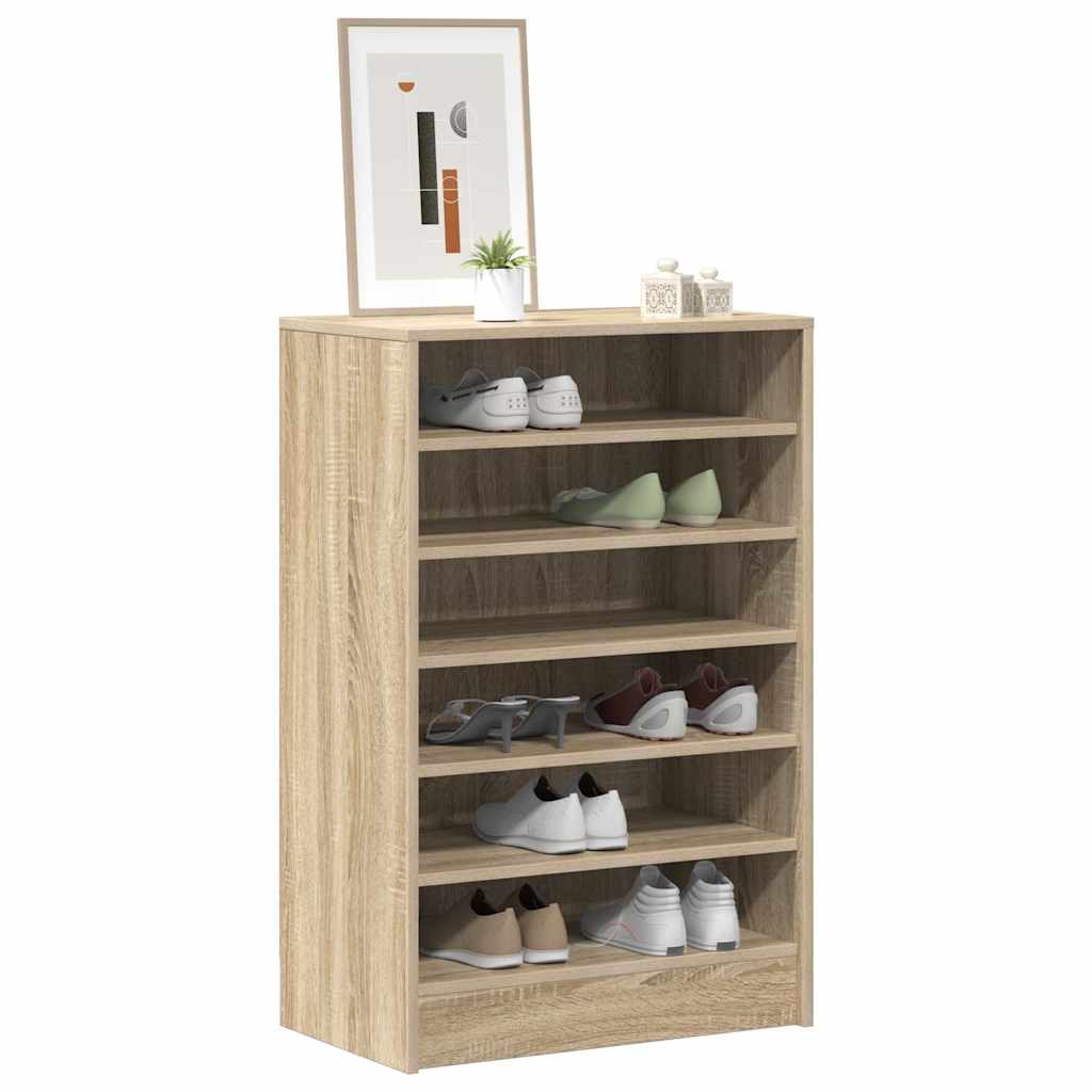 skoreol 60x35x92 cm konstrueret træ sonoma-eg