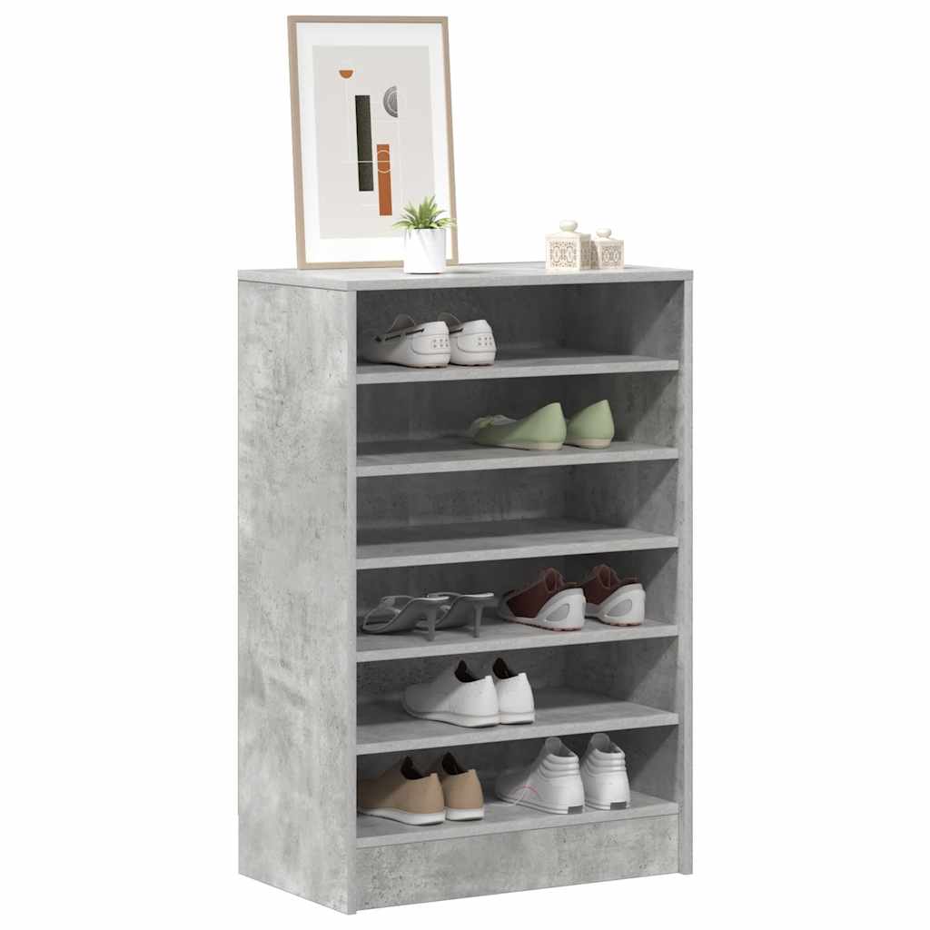 skoreol 60x35x92 cm konstrueret træ betongrå
