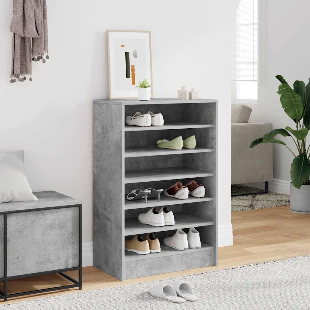 skoreol 60x35x92 cm konstrueret træ betongrå