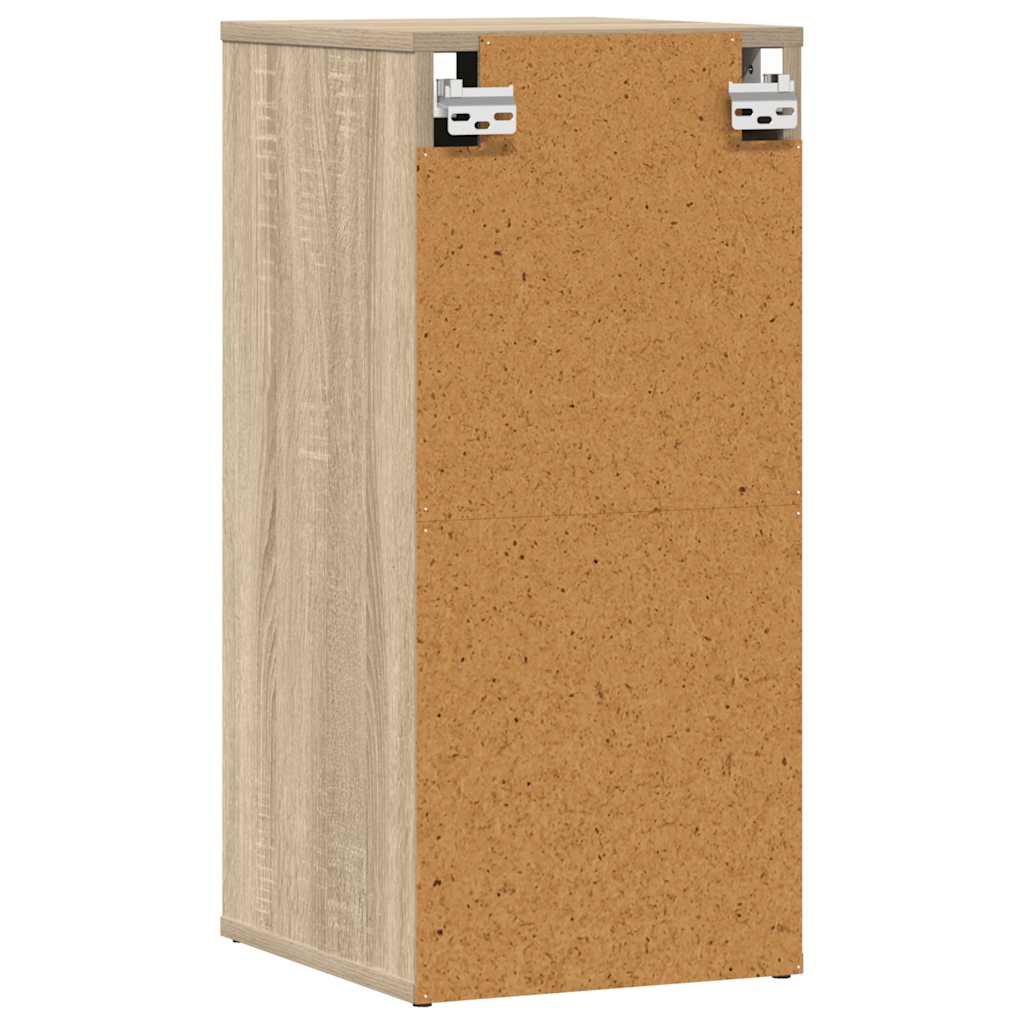 skoskab 32x35x70 cm spånplade sonoma-eg