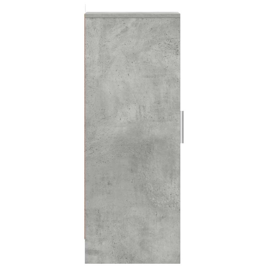 skoskab 32x35x92 cm konstrueret træ betongrå
