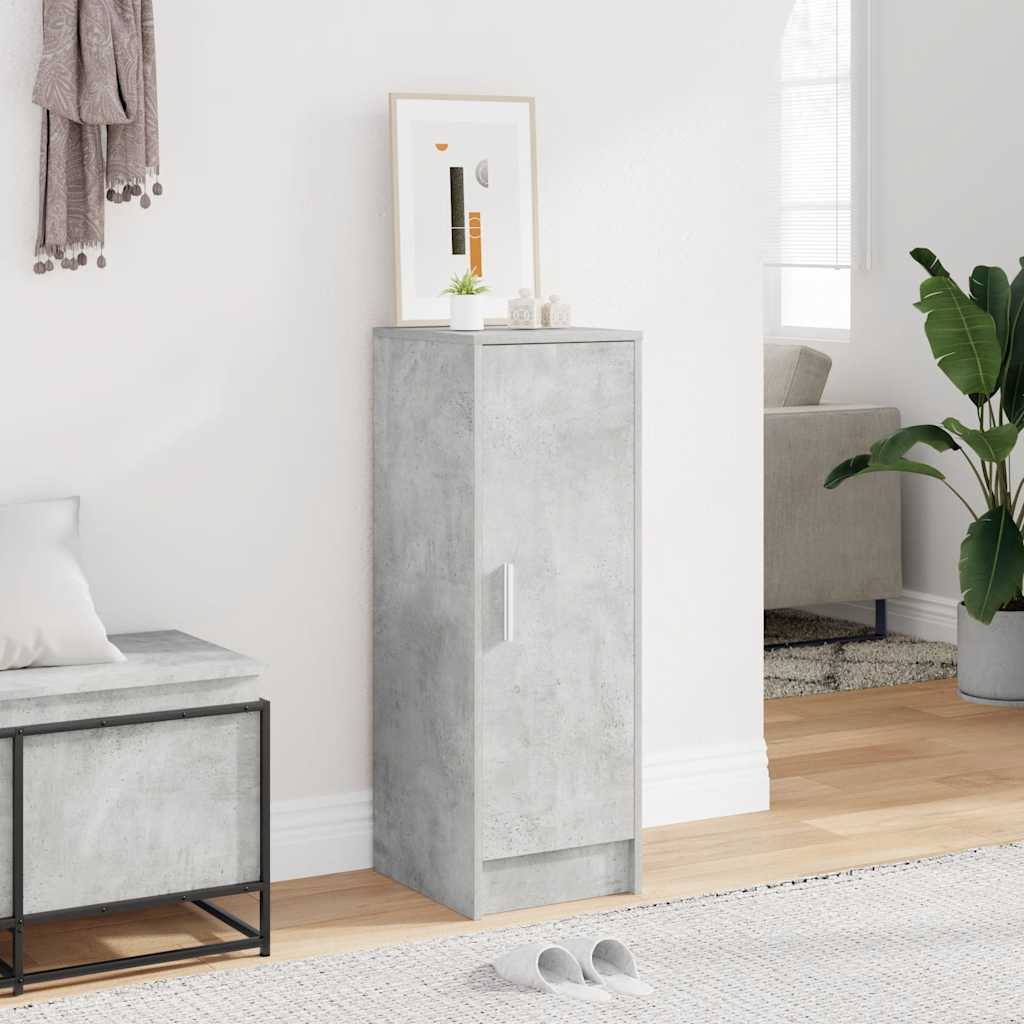 skoskab 32x35x92 cm konstrueret træ betongrå