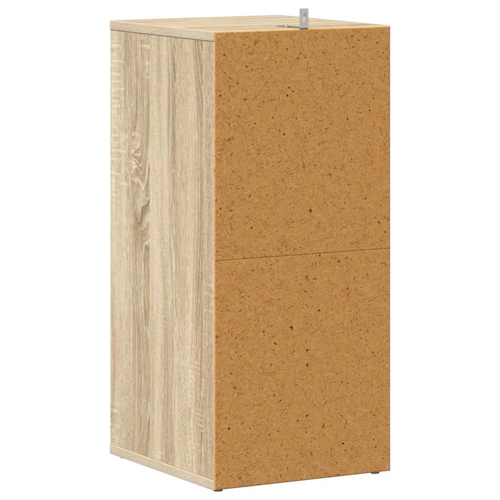 skoreol 31,5x35x70 cm konstrueret træ sonoma-eg