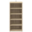 skoreoler 2 stk. 31,5x35x70 cm konstrueret træ sonoma-eg