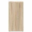 skoreoler 2 stk. 31,5x35x70 cm konstrueret træ sonoma-eg