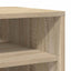 skoreoler 2 stk. 31,5x35x70 cm konstrueret træ sonoma-eg