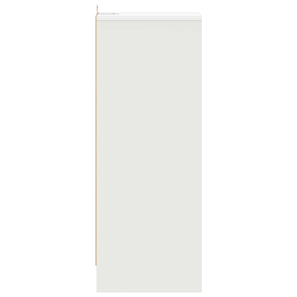 skoreol 31,5x35x90 cm konstrueret træ hvid