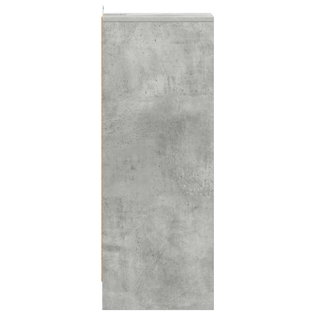 skoreol 31,5x35x90 cm konstrueret træ betongrå