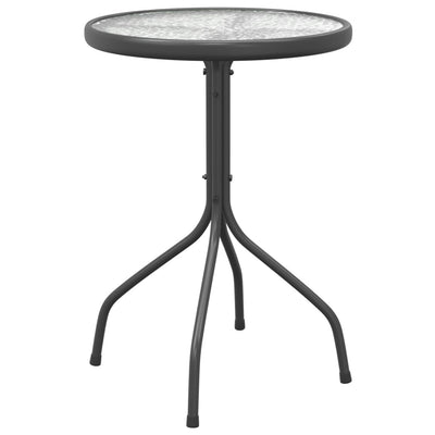havebord Ø50x71 cm stål antracitgrå