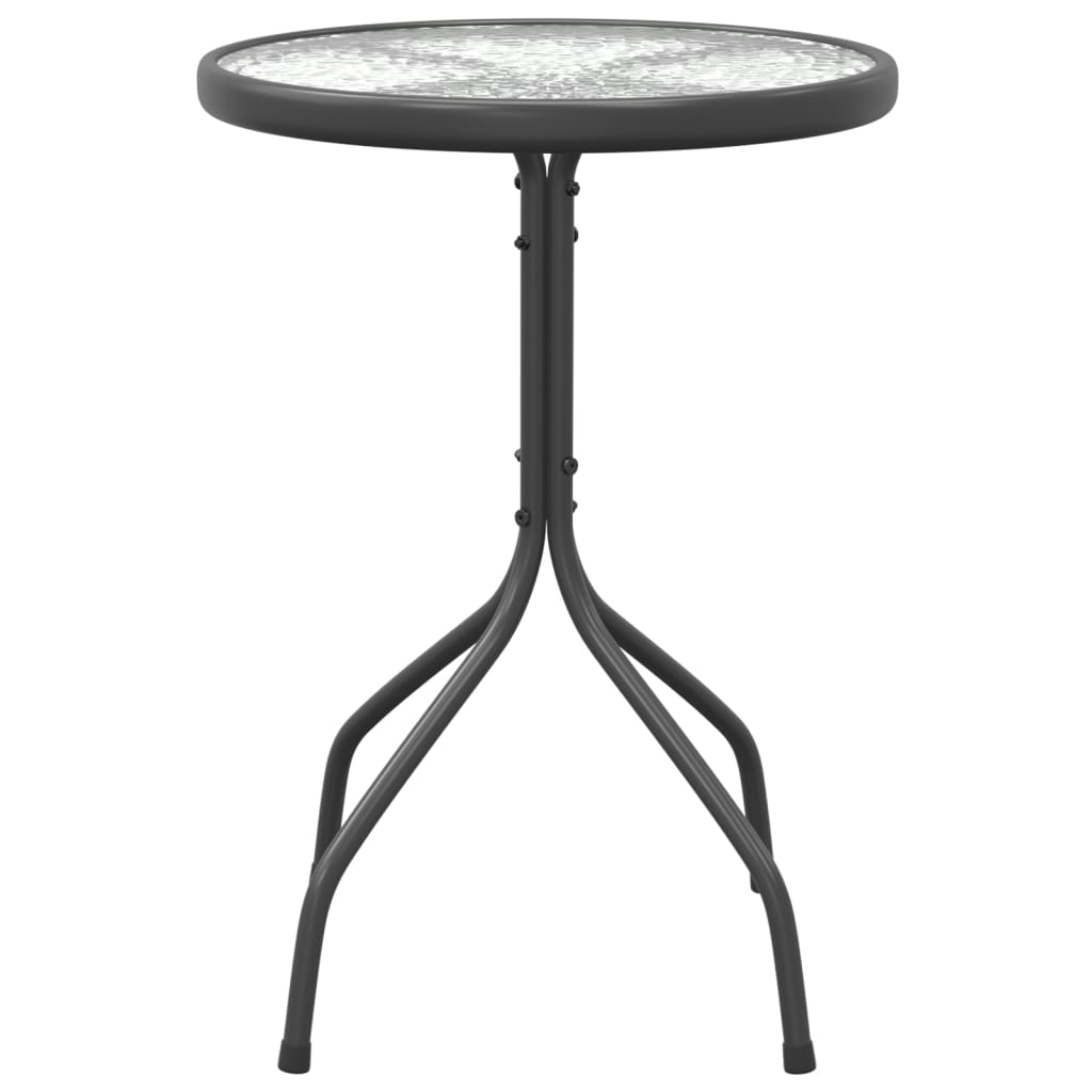 havebord Ø50x71 cm stål antracitgrå