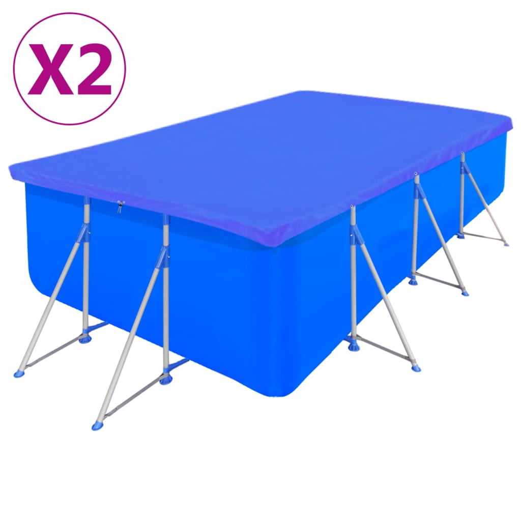 poolovertræk 2 stk. 540x270 cm 90 g/m² PE rektangulært