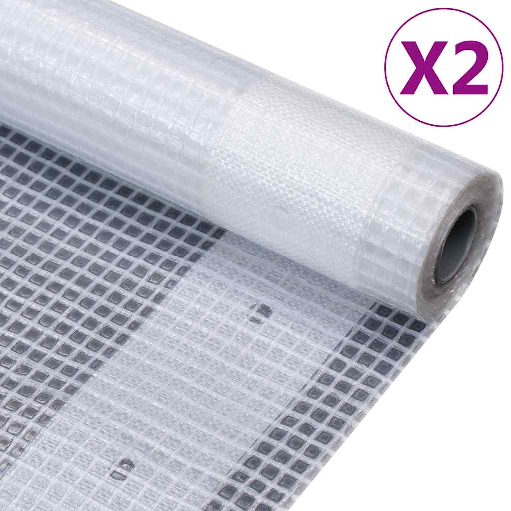 leno-presenninger 2 stk. 2x15 m 260 g/m² hvid