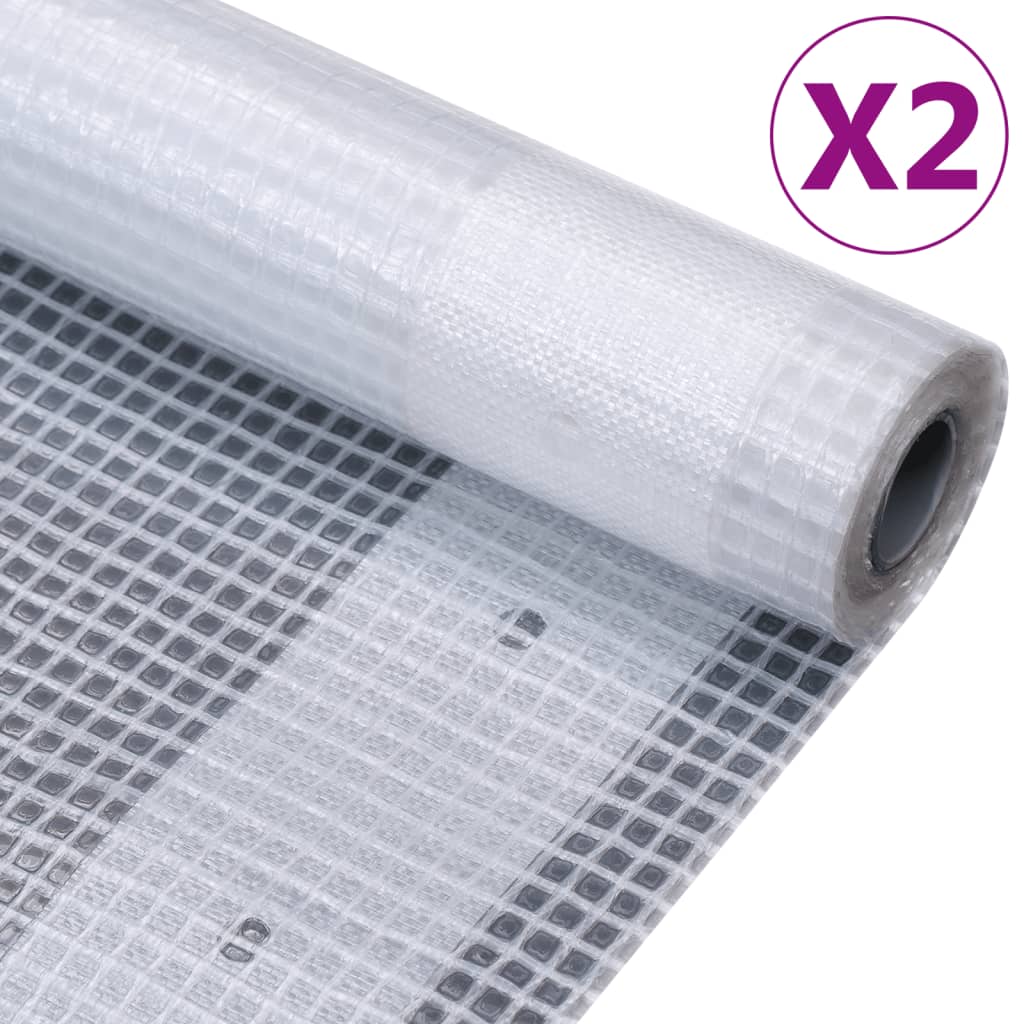 leno-presenninger 2 stk. 4x15 m 260 g/m² hvid