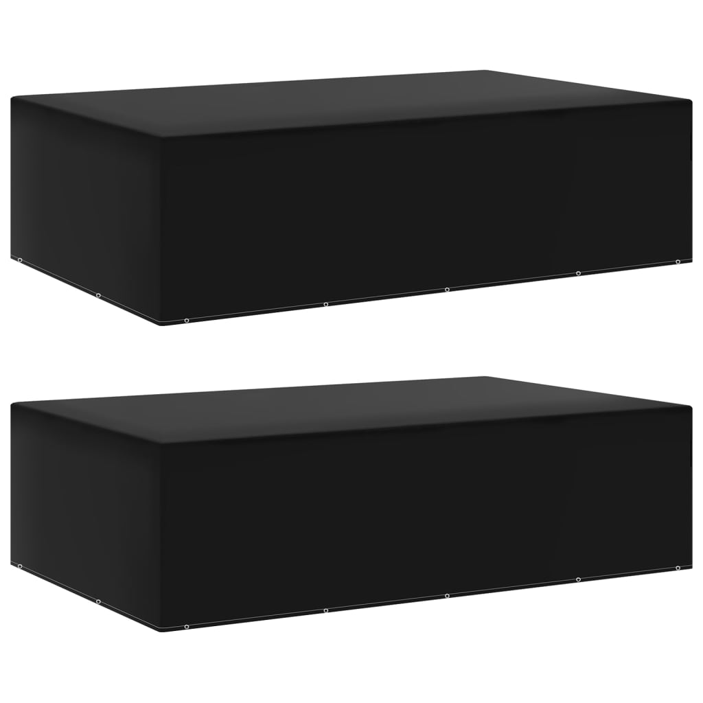 havemøbelovertræk 2 stk. 12 snørehuller 325x205x90 cm billede