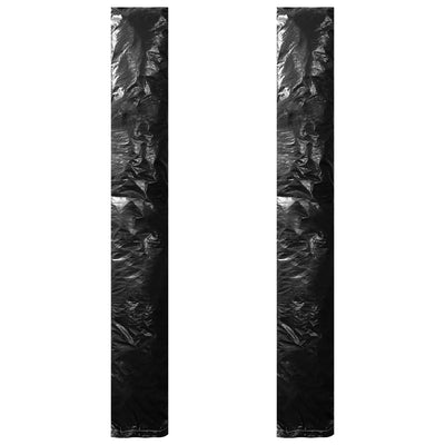 parasolovertræk med lynlås 2 stk. 175 cm PE