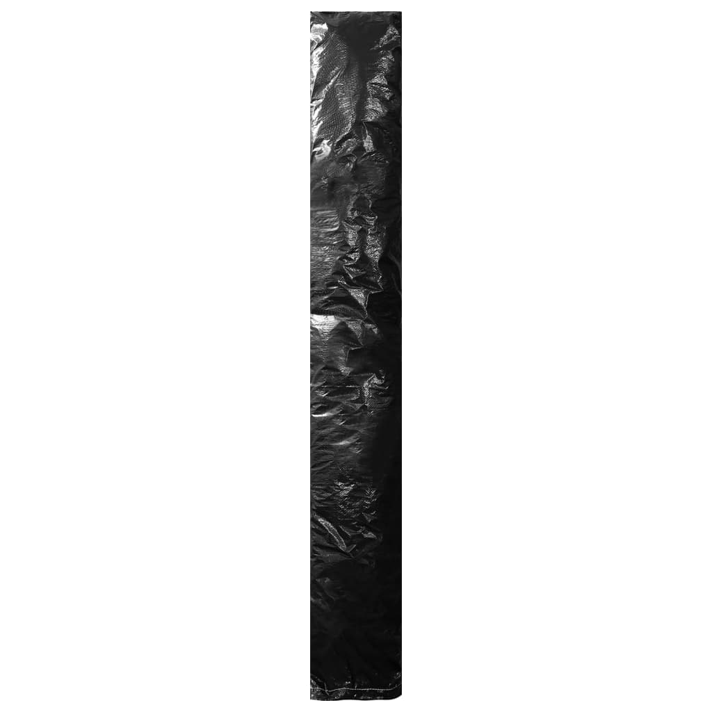parasolovertræk med lynlås 2 stk. 175 cm PE