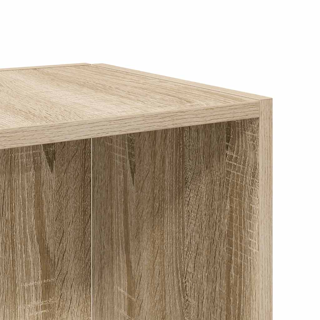 sidebord 33x33x34,5 cm konstrueret træ sonoma-eg