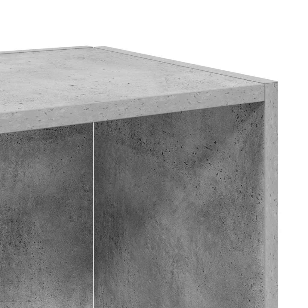 sidebord 33x33x34,5 cm konstrueret træ betongrå
