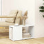tv-bord 60x24x32 cm konstrueret træ hvid