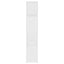 bogreol/rumdeler 60x24x124,5 cm konstrueret træ hvid