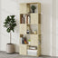 bogreol/rumdeler 60x24x155 cm konstrueret træ sonoma-eg