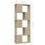 bogreol/rumdeler 60x24x155 cm konstrueret træ sonoma-eg