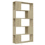 bogreol/rumdeler 80 x 24 x 155 cm konstrueret træ sonoma-eg