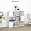 bogreol/rumdeler 100x24x94 cm hvid