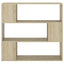 bogreol/rumdeler 100x24x94 cm konstrueret træ sonoma-eg
