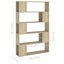 bogreol/rumdeler 100x24x155 cm konstrueret træ sonoma-eg